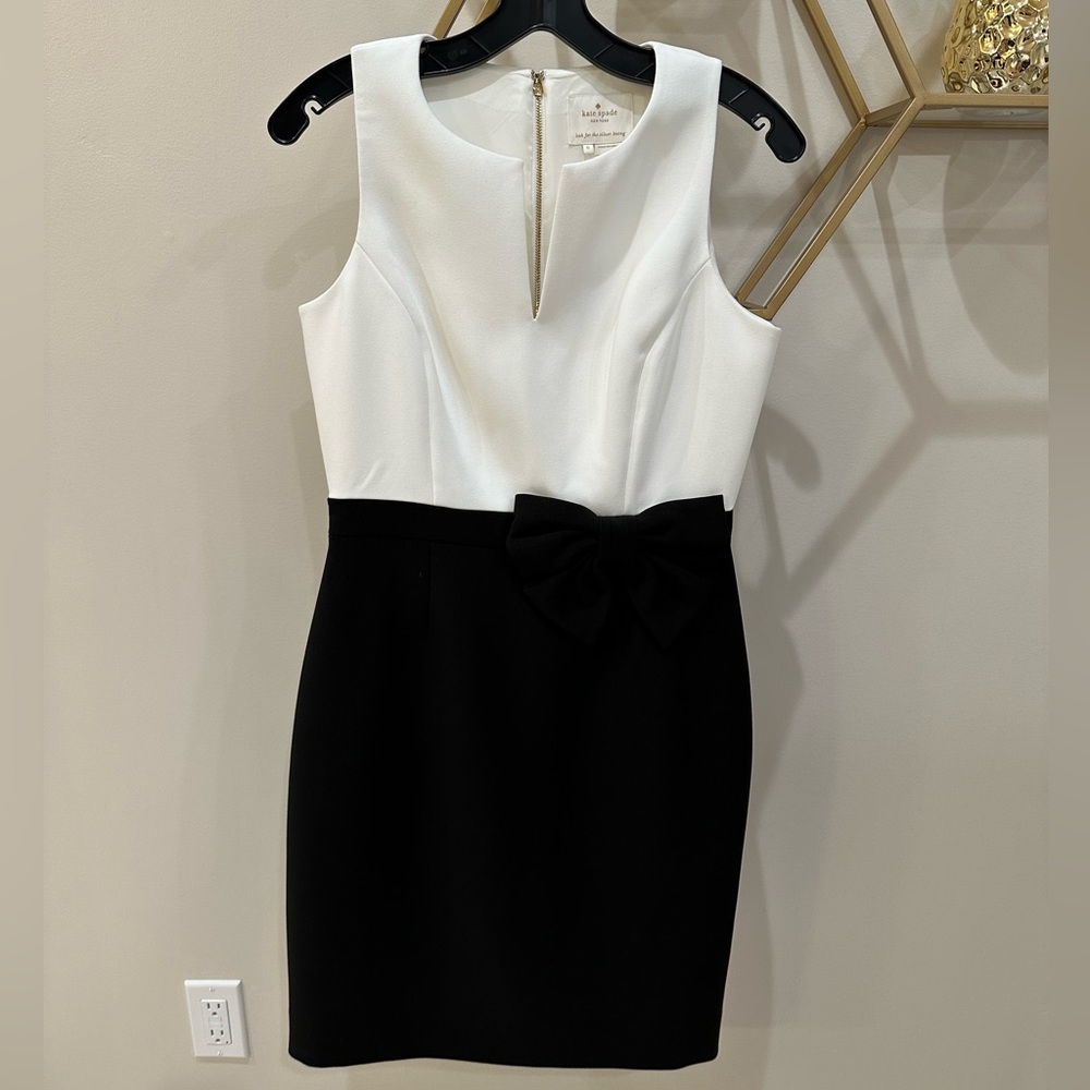 NWT Kate Spade black and white party dress
